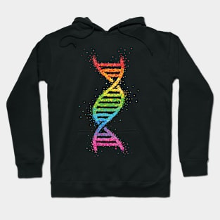 LGBTQ Community Rainbow Gay Pride DNA Strang Hoodie